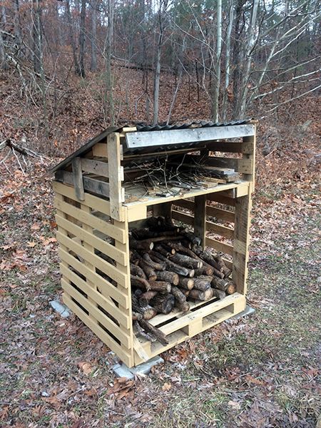 Pallet Shed Plans, Firewood Storage Outdoor, Cool Sheds, Outdoor Firewood Rack, Wood Shed Plans, Pallet Shed, Firewood Shed, Storage Outdoor, Wood Store