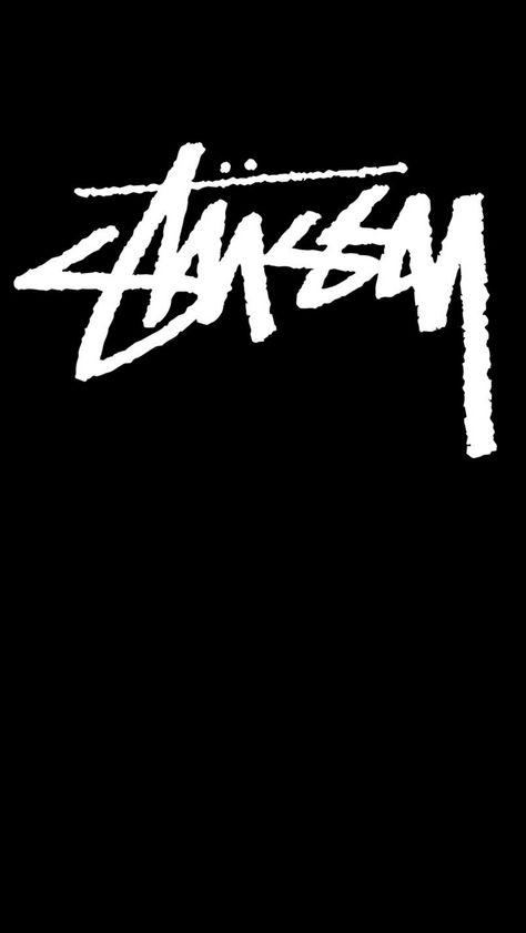 #stussy #black #wallpaper #android #iphone Stussy Logo Wallpaper, Stussy Aesthetic Wallpaper, Stussy Wallpaper, Bob Marley Painting, Stussy Logo, Hypebeast Wallpaper, Fashion Typography, Iphone Wallpaper Hipster, Iphone Wallpaper Sky