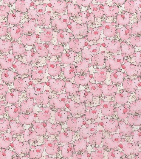 Hi Fashion Watercolor Packed Pigs Novelty Cotton Fabric | JOANN Fashion Watercolor, Hi Fashion, Watercolor Fashion, Joann Fabrics, Craft Store, Joanns Fabric And Crafts, Pigs, Craft Stores, Cotton Fabric