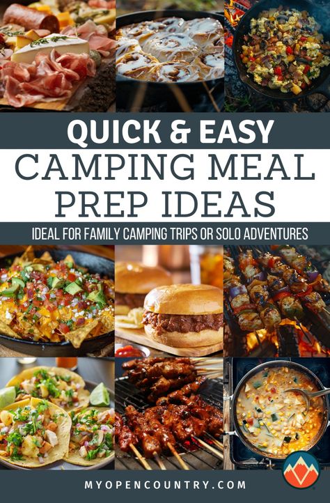 Make camping meal prep quick and easy with these time-saving recipes! Perfect for busy campers, these ideas range from simple breakfasts to one-pot dinners. Enjoy delicious meals without the fuss, with options that include foil packets, no-cook ideas, and healthy snacks. Ideal for family camping trips or solo adventures alike. Learn more about What To Cook While Camping. Camping Theme Meals, Easy Camp Out Meals, Easy Group Camping Meals, Car Camping Meals Food Ideas, Best Camping Lunches, Summer Cabin Meals, Recipes For Camping Make Ahead, Easy Travel Recipes, Camp Dinners Easy