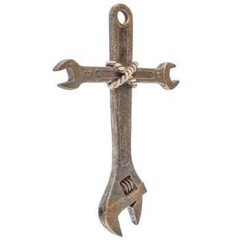 Wrench Cross Wall Decor