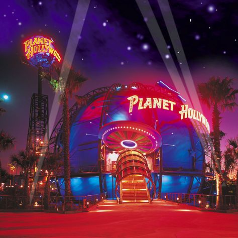 Planet Hollywood Orlando ~ cool place. I love Downtown Disney. Hollywood Restaurants, Restaurants In Orlando, Orlando Theme Parks, Disney Orlando, Orlando Vacation, Planet Hollywood, Hollywood Sign, Downtown Disney, Disney Springs