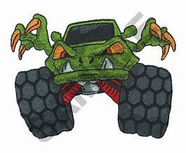 Truck Embroidery, Car Quilt, Monster Car, Green Girl, Monster Truck, Quiet Book, Machine Embroidery Design, Fabric Scraps, Embroidery Machine