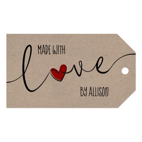 Made With Love Logo, Made With Love Tags, Made With Love, Heart Gift Tags, Gift Tag Design, Valentines Gift Tags, Love Tag, Heart Tag, Valentine Coloring