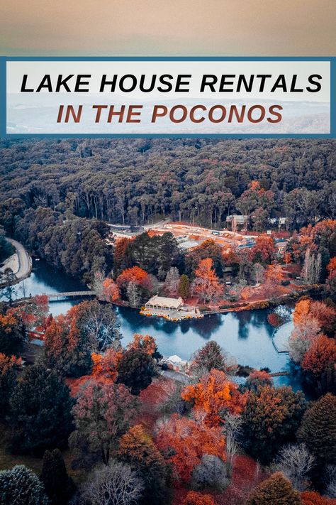 Best and most unique lakefront rentals in the Poconos Travel Desk, Lake House Rentals, The Poconos, Canoe Camping, Cozy Cabins, Vacation Locations, Couples Vacation, Road Trip Planning, Cabins And Cottages