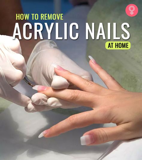 How To Remove Acrylic Nails The Right Way At Home! Soak Off Acrylic Nails, Remove Acrylic Nails At Home, Take Off Acrylic Nails, Remove Fake Nails, Nail Room Ideas, Remove Acrylics, Emerald Nails, Remove Acrylic Nails, Acrylic Nails At Home