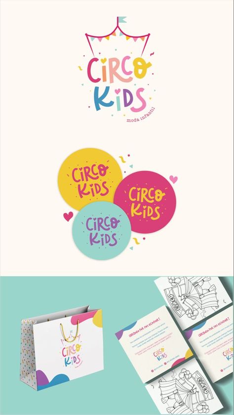 vector, illustration, fun, modern, store, logo, sign, design, symbol, brand, icon, creative, shop, kid, baby, business, template, colorful, label, child, happy, graphic, cartoon, concept, background, element, cute, company, logotype, abstract, kids, toy, isolated, childhood, play, banner, toys, children, sale, retail, art, clothes, style, shape, school, market, boy, branding, flat, clothing Kids Logo Brand, Store Branding Design, Preschool Logo, Kids Branding Design, Graphic Designer Studio, Brand Board Design, Kids Graphic Design, Store Branding, Baby Clothes Brands