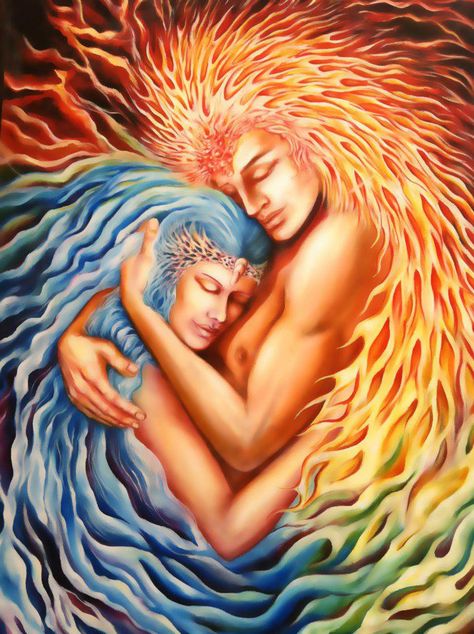 Unlikely Attraction Art Amour, Twin Flame Art, Twin Flame Reunion, Flame Art, Twin Souls, Twin Flame Love, Spiritual Love, Soul Connection, Shiva Shakti