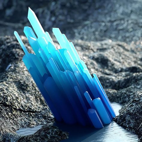 Create Floating Crystals in Cinema 4D and Octane | Greyscalegorilla Alien Plants, Colossal Art, Alien Planet, Design Video, Visual Aesthetics, Alien Worlds, Grid Design, Minerals And Gemstones, Art 3d