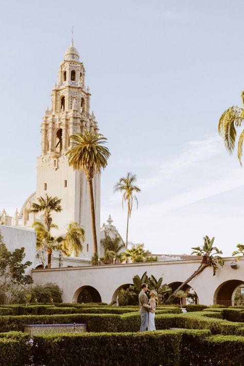 Balboa Park Engagement | San Diego Wedding Photographer | Neutral Outfit | SoCal Engagement Session | Urban Photoshoot | Golden Hour Engagement Session | Urban Engagement Photos Balboa Park Couples Photoshoot, Balboa Park San Diego Engagement Photos, San Diego Family Photoshoot, Balboa Park Wedding Photos, Balboa Park Engagement Photos, Balboa Park Photoshoot, Photoshoot Golden Hour, Balboa Park Wedding, San Diego Engagement Photos