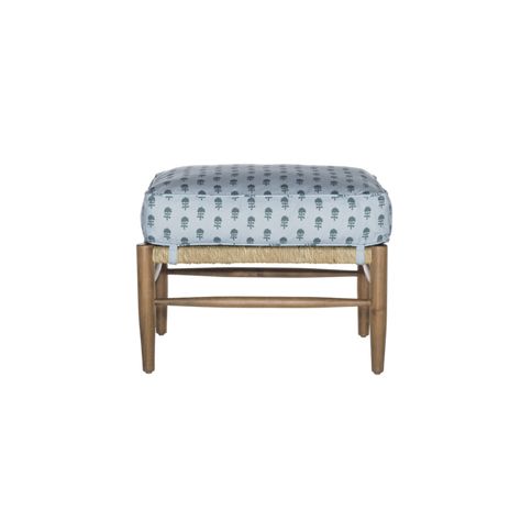 Ottomans  Stools | Brooke  Lou Rush Chair, Klismos Chair, Blue Fern, Ottoman Stool, Alder Wood, Soft Corals, In Pairs, Garden Stool, Warm Grey