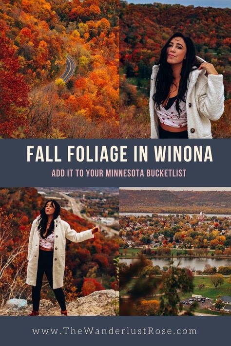 Fall Minnesota, Minnesota Bucket List, Minnesota Fall, Fall Foliage Trips, Beautiful Places In Usa, Winona Minnesota, Winona Mn, Minnesota Travel, Travel Jobs