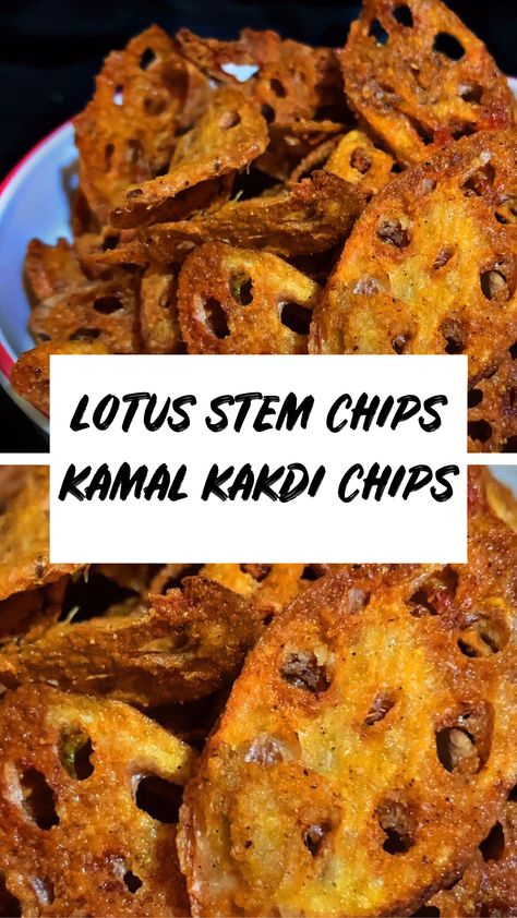 Lotus Root Chips, Root Chips, Lotus Root, Chips Recipe, Indian Snacks, Food For Thought, Potato, Lotus, Chips