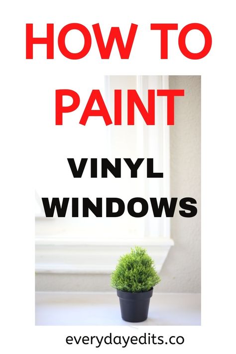 Can You Paint Vinyl Windows, How To Paint Vinyl Windows, Paint Vinyl Windows, Painting Vinyl Windows, Vinyl Window Trim, Sidelight Windows, Best Spray Paint, Paint Vinyl, Vinyl Replacement Windows