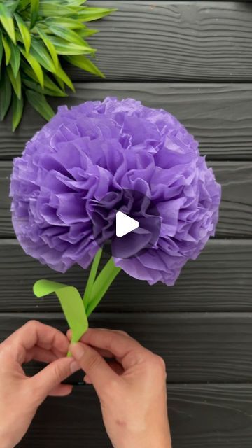 Flower Making Easy, Easy Paper Decorations Diy, Diy Peony Paper Flower, Paper Flowers Handmade, Boquetes Of Flowers Paper Craft, Tissue Paper Flowers Easy Step By Step, Fun Paper Crafts Easy, Streamer Flowers Diy, How To Make Flower With Paper