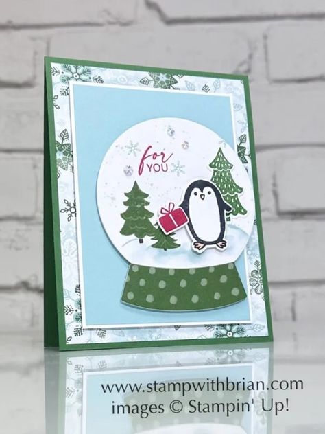 Snowy Wonder Bundle, Stampin Up!, Brian King Stampin Up Snowy Scenes, Stampin Up Snowy Wonder, Snowy Wonder Stampin Up Cards, Penguin Christmas Cards, Penguin Cards, Review Post, Holiday 2024, Snow Much Fun, Christmas Card Set