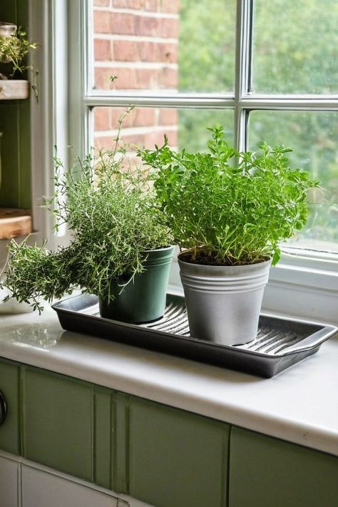 12 Best Indoor Herb Plants Plant In Kitchen, Cooking With Fresh Herbs, Herb Plants, Kitchen Plants, Basil Plant, Thanksgiving Stuffing, Indoor Herb, Kitchen Smells, Homemade Pickles