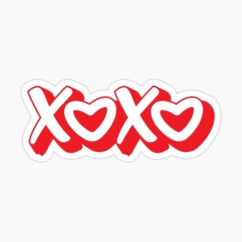 Xoxo Sticker, Homemade Stickers, Cute Laptop Stickers, Valentine Stickers, Emoji Art, Tumblr Stickers, Wallpaper Stickers, Instagram Frame, Love Stickers