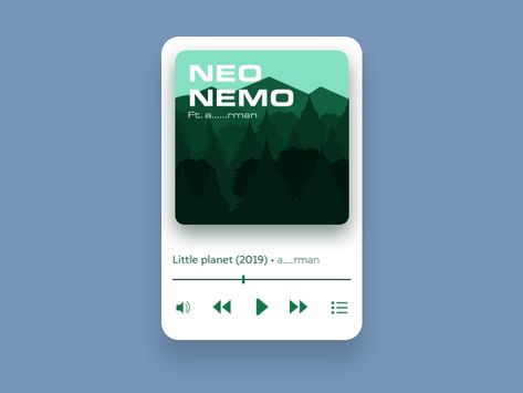 Media Player Ui, Music Player Ui Design, Music Player Template, Playlist Design, Art Playlist, Signature Mail, Iphone Music Player, Music Ui, Frame Texture