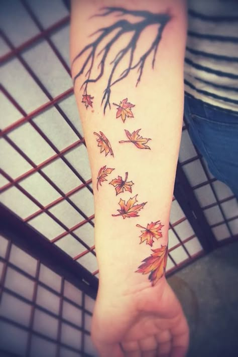 I did it!!! Maple Leaves to represent the 802 Maple Leaf Tattoos, Fall Leaves Tattoo, Autumn Tattoo, Leaf Tattoo, Inspired Tattoos, Theme Tattoo, Tattoos For Lovers, Inspiration Tattoo, Tattoos Geometric