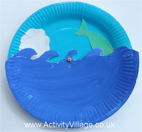 Dolphin Craft, Paper Plate Masks, Dolphin Party, Whale Crafts, Fish Craft, Ocean Unit, Summer Camp Crafts, Magic Treehouse, Finding Jesus