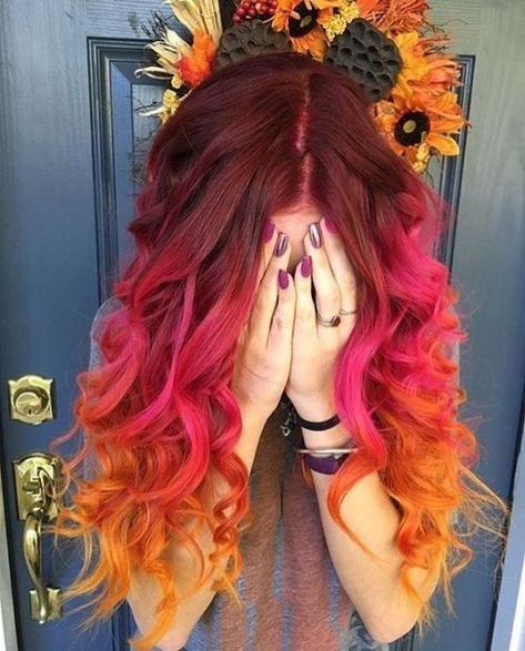 Cheveux Oranges, Hair Color Unique, Hair Color Crazy, Balayage Blonde, Spring Hair Color, Hair Color For Women, Trendy Hair Color, Ombre Hair Color, Hair Straight