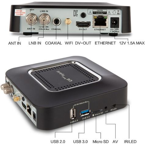 U4 Quad Hybrid Android Set-top Box Supports DVB-S2, DVB-T2/T/C & ATSC Tuners | CNXSoft - Embedded Systems News Embedded Systems, Satellite Receiver, Good Relationship, Top Tv, Tv Tuner, Dvb T2, Digital Tv, Satellite Tv, Tv Box