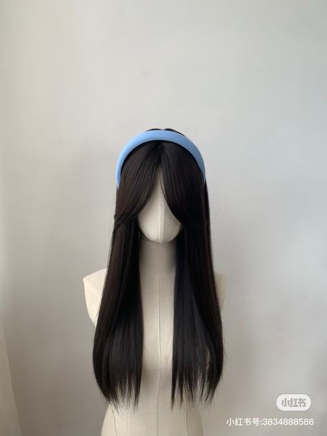 Korean Wig, Black Wig Aesthetic, Japanese Wig, Xiao Wig, Wigs Japanese, Kawaii Wigs Black, Harajuku Wigs, 2000s Hair, Kawaii Wigs