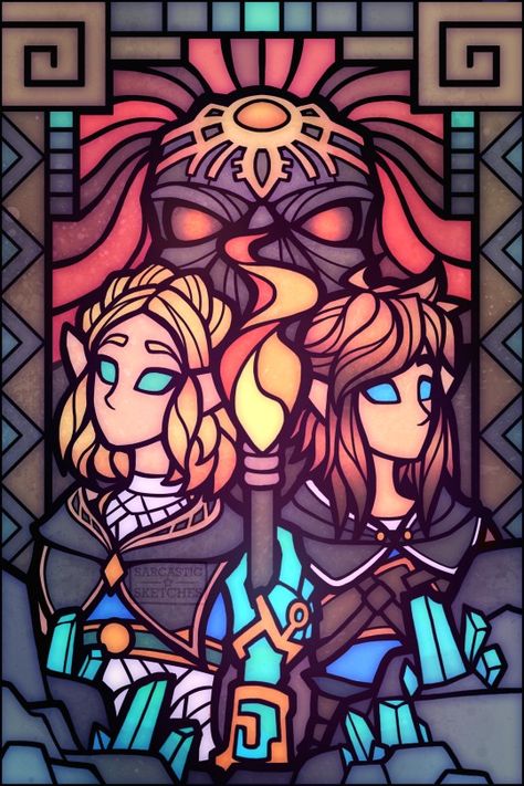 Legend of Zelda Breath of the Wild sequel - stained glass style artwork > botw 2 | sarcasticsketches Pc Games Wallpapers, Botw 2, Samsung Wallpaper Android, Hyrule Castle, Legend Of Zelda Memes, Game Wallpaper Iphone, Zelda Botw, Zelda Breath Of The Wild, Dragon Knight