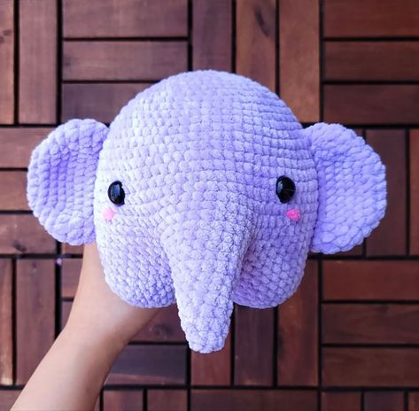 Crochet Purple Plushie, Purple Crochet Plushies, Knitting Plushies, Purple Amigurumi, Crochet Dragon Pattern, Crochet Whale, Crochet Plushies, Purple Crochet, Crochet Eyes