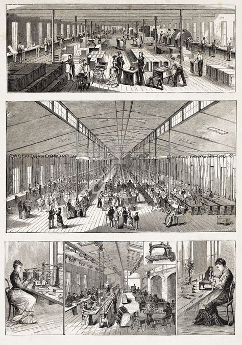 The Industrial Revolution: A History of American Industrial Growth American Industrial Revolution, Male Doctor, The Industrial Revolution, Women Issues, Coal Mining, Industrial Revolution, Inner City, 18th Century, Sewing Machine