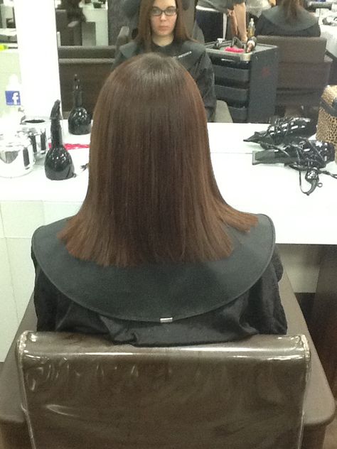 This was the back of the lady's hair after I done a one length hair cut with square layers I finished it off by straightening it Square Layers, One Length Haircuts, One Length Hair, Cut Hairstyles, Length Hair, Hair Cut, Hair Lengths, The Back, Short Hair