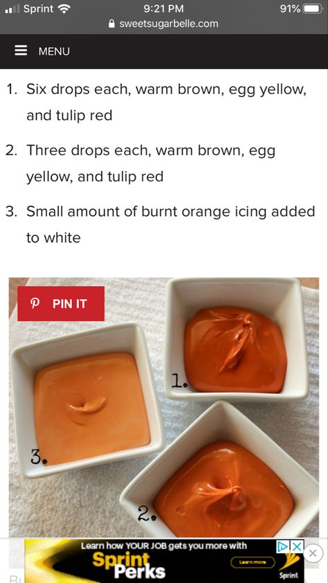 Terracotta Frosting Color, How To Make Burnt Orange Frosting, Terracotta Icing Color, Burnt Orange Frosting Color, Frosting Color Guide, Icing Color Chart, Colored Frosting, Frosting Cookies, Speciality Cakes