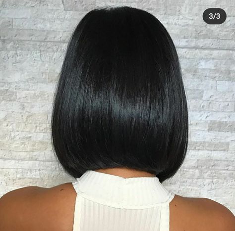 Asimetric Bob Haircut, Lob Haircut Straight, Short Haircuts Black Hair, Corte Chanel, Haute Hair, Edgy Hair, Happy Hair, Short Hair With Bangs, Short Natural Hair Styles