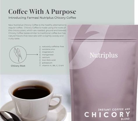 Regular coffee and creamer has been bothering my stomach lately, but I have been struggling through it because I enjoy a cup in the mornings! The last two days I’ve skipped my regular coffee and been drinking Chicory Coffee abd noticed a huge difference! Chicory coffee, made from the roasted root of the chicory plant, has several benefits: 1. **Caffeine-Free**: Chicory coffee is naturally caffeine-free, making it an excellent alternative for those looking to reduce their caffeine intake. ... Chicory Coffee Recipe, Chicory Root Recipes, Chicory Health Benefits, Farmasi Chicory Coffee, Chicory Flower Uses, Chicory Plant, Reducing Cholesterol, Potassium Vitamins, Insulin Sensitivity