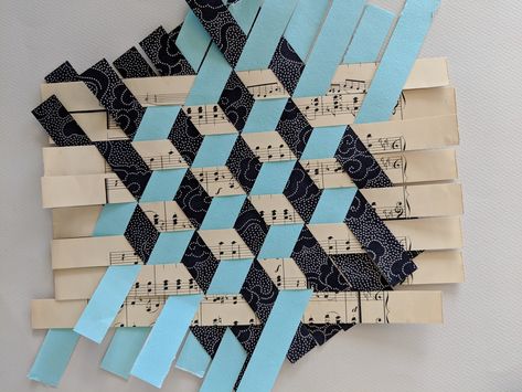 UnBound: A Paper Art Blog: 30 Paper Weavings in 30 Days Paper Weaving Patterns Design, Weaving Patterns Design, Paper Weaving, Patterns Design, Middle School Art, Weaving Projects, Online Class, Paper Folding, Weaving Art