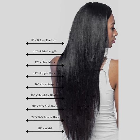 Bra Strap Length Hair, 20 Inch Hair, Low Porosity Hair Care, Hair Length Chart, Curly Lace Wig, Low Porosity Hair Products, Classic Hairstyles, Bra Strap, Hair Styler