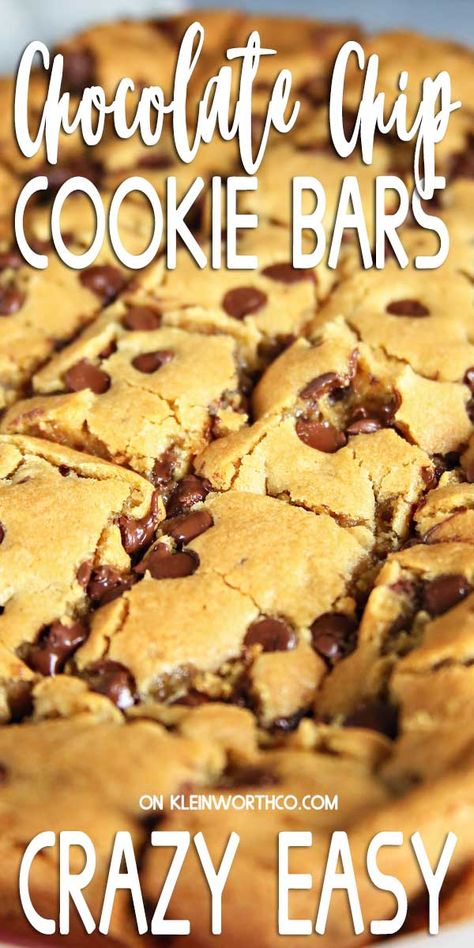 Recipe Categories, Desserts With Chocolate Chips, Blueberry Cheesecake Bars, Cookie Bars Easy, Skillet Chocolate Chip Cookie, Make Chocolate Chip Cookies, Homemade Snickers, Chocolate Chip Bars, Easy Chocolate Chip Cookies