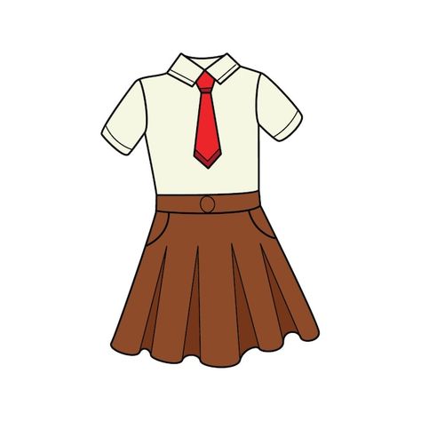 Vector girls ' school uniforms. a blouse... | Premium Vector #Freepik #vector #student-uniform #school-uniform #school-kids #student-illustration School Uniform Outfits Drawing, School Uniform Drawing, Uniform For School, Back To School Uniform Outfits, Uniform Pictures, Uniform Drawing, Uniform Illustration, Student Illustration, Art Uniform