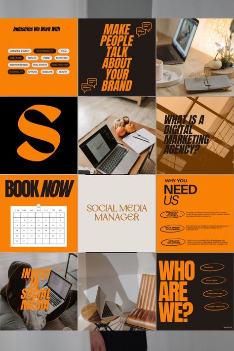 Social Media |  #socialmedia, #socialmedia_template Design Agency Social Media Post, Halloween Social Media Posts, Marketing Agency Instagram Feed, Instagram Feed Design Ideas, Marketing Agency Post, Ig Post Design, Marketing Agency Instagram, Instagram Branding Template, Digital Marketing Social Media Post