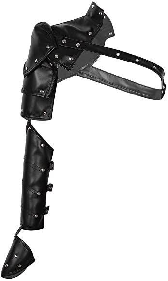 YiZYiF Gothic Steampunk Shoulder Armor Arm Strap PU Adjustable Metal Rivets Shoulder Arm Bracers Body Chest Harness Cosplay Costume Accessory Black One Size: Amazon.co.uk: Clothing Steampunk Leather, Chest Harness, Cosplay Armor, Overall Outfit, Steampunk Cosplay, Shoulder Armor, Queen Costume, Punk Vintage, Steampunk Costume