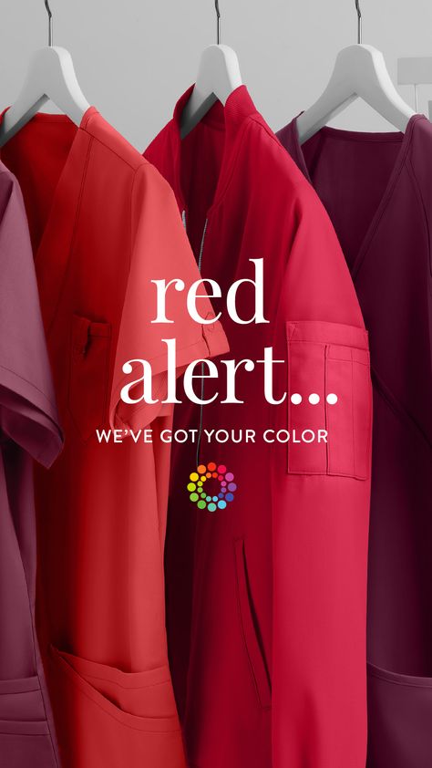 Shop Red Family Scrubs at uniformadvantage.com for some new red medical scrubs for work! Photoshoot In Scrubs, Scrubs Uniform Colors, Red Scrubs Aesthetic, Orange Scrubs Uniform, Hospital Uniforms, Burgundy Scrubs, Red Scrubs, Working Clothes, Doctor Scrubs