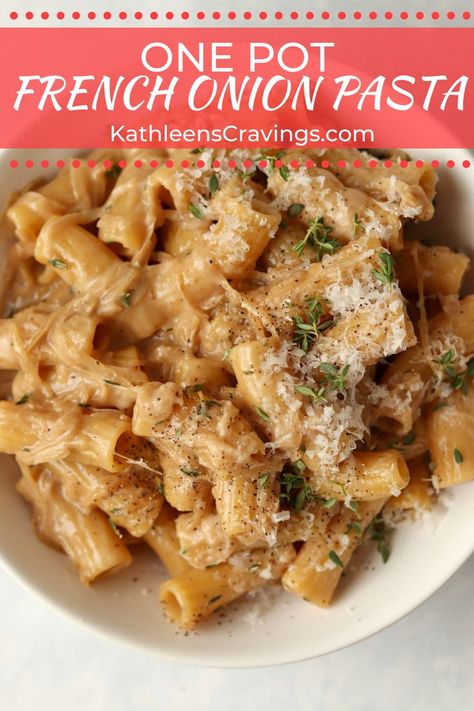 One Pot French Onion Pasta, French Onion Pasta, Onion Pasta, Kitchen Sanctuary, Pastas Recipes, Creamy Pasta Recipes, Pasta Dinners, Pasta Dinner Recipes, Onion Recipes