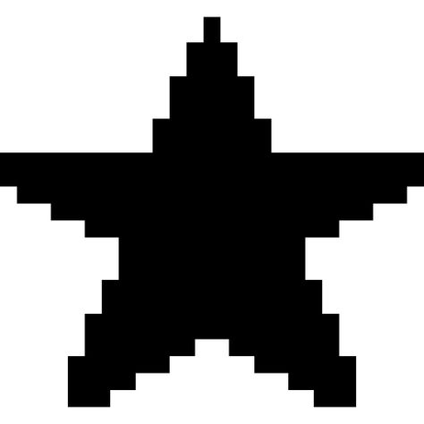 Star Pixel Grid, Pixel Star Icon, Black Pixel Art, Star Pixel Art, Pixel Stars, Pixel Art Black, Pixel Star, Graphic Fonts, Png Star