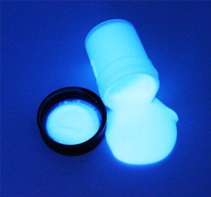 WHITE UV Black Light 4oz (120ml), Neon, Rave, Fluorescent, Acrylic Paint Neon Rave, Fluorescent Paint, Uv Blue, Uv Black Light, Acrylic Craft Paint, Neon Party, Paint Supplies, Party Poster, Light Painting