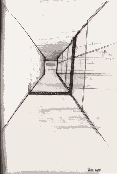 Corridor Drawing, Hallway Drawing, Ethan Frome, Arch Sketch, Dark Hallway, Corridor Design, Concept Draw, Old Mansion, Architecture Design Drawing