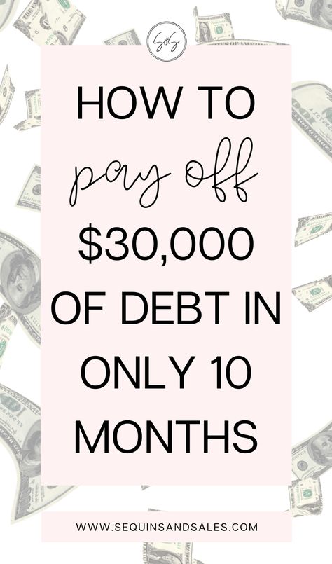 How to Pay Off $30,000 Of Debt in 10 Months Pay Off 20000 In A Year, How To Get Out Of Collections, No More Credit Card Debt, Payoff Credit Card Debt Fast, Budget To Pay Off Debt, Get Rid Of Debt Fast, How To Pay Off 4000 Debt, How To Get Out Of Debt When You're Broke, Avalanche Debt Payoff