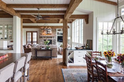 Tour This Dream Home in Cashiers, North Carolina - Cottage Journal Rustic Cottage Interiors, Interior Design Country, Tree House Interior, Cottage Journal, Cottage Rustic, Cosy Cottage, Rustic Home Interiors, Mountain Cottage, Cottage Interior