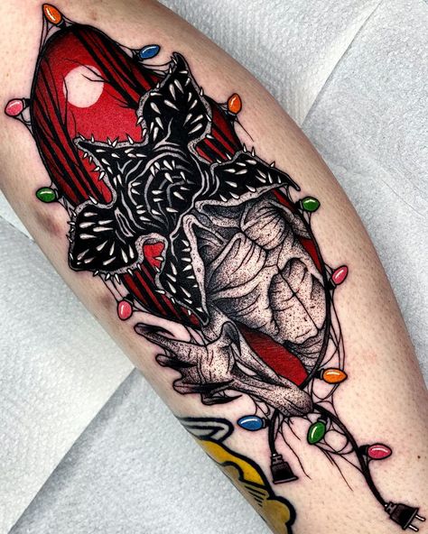 Demogorgon🩸 #strangerthings . . . #blackwork #inkedmag #dotworker #demogorgon #strangerthingstattoo #dotworktattoo #tattoosnob #btattooing… Pentacle Tattoo, Minimalist Tattoo Design, Fake Skin Tattoo, Stranger Things Tattoo, Freedom Tattoos, Movie Tattoo, Wicked Tattoos, Horror Tattoo