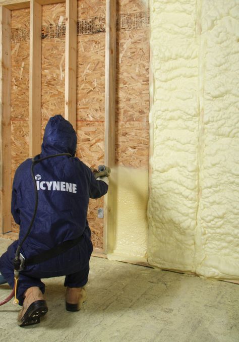 Insulation Ideas, Spray Insulation, Attic Insulation, Home Insulation, Attic Ideas, Spray Foam Insulation, Waterproofing Basement, Green Products, Closed Cell Foam